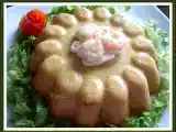 Receta Puding de rape y gambas