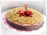 Receta Pastel de chocolate y fresas con pistacho (chocolate and strawberry cake with pistachio)