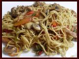 Receta Fideos chinos con verduras y carne