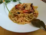 Receta Fideos con mejillones