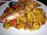 Receta Fideua de pescado y marisco