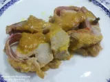 Receta Solomillo y pechugas de pollo rellenas con salsa