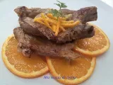 Receta Chuletas de cerdo con salsa de naranja