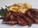 Receta Pechuga de pollo con patatas (spanish fast food)