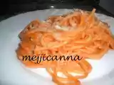 Receta Espaguetis con nata y tomate