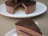 Receta Tarta mousse de chocolate y avellana con fresa