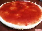 Receta Tarta de queso con gelatina de limon
