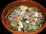 Receta Gulas con hortalizas y huevo roto