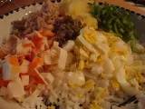 Receta Pimientos rellenos de ensalada de arroz