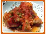 Receta Muslos de pollo con tomate