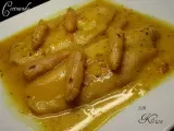 Receta Filetes de panga en salsa amarilla con esparagos blancos(fussioncook)