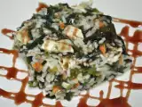 Receta Risotto de algas trevijano