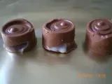 Receta Bombones de chocolate con leche con corazon de naranja
