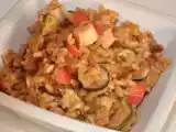 Receta Arroz trevijano con verduras y surimi