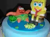 Receta Tarta bob esponja en fondant y pastillaje