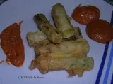 Receta Calçots rebozados con salsa romesco