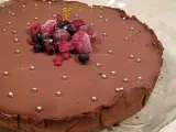 Receta 2º año de blog, tarta quiche con crema y corazón tierno de bizcocho all chocolate!