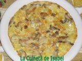 Receta Tortilla de champiñones al ajo-perejil