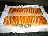 Receta Trenza de hojaldre (salado) y dulce