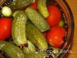 Receta Tomates y pepinos marinados