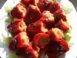 Receta Pimientos del piquillo con xatonada