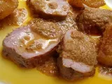 Receta Solomillo de cerdo en salsa de almendras