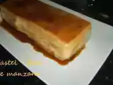 Receta Pastel - flan de manzana con pan de molde.