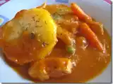 Receta Estofado de pollo con capa de patata