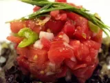 Receta Tartar de sandía y tomate