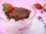 Receta Yogurt, fresa y ovomaltine