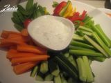 Receta Crudités con salsa de queso