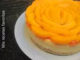 Receta Cheesecake cremoso con melocotones