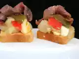 Receta Canapés de escalivada con anchoas del cantábrico