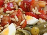 Receta Ensalada de pasta con vinagreta de fresas y piñones