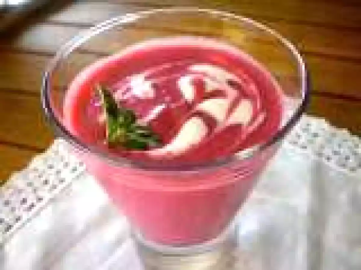 Crema freda de remolatxa