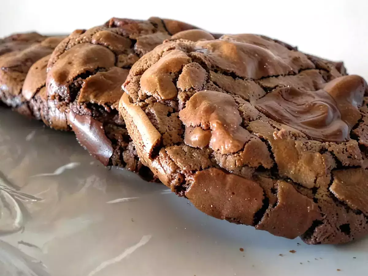 Receta Galletas crujientes de chocolate (crunchy chocolate biscuits)
