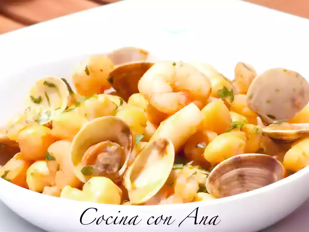 Receta Garbanzos templados a la marinera