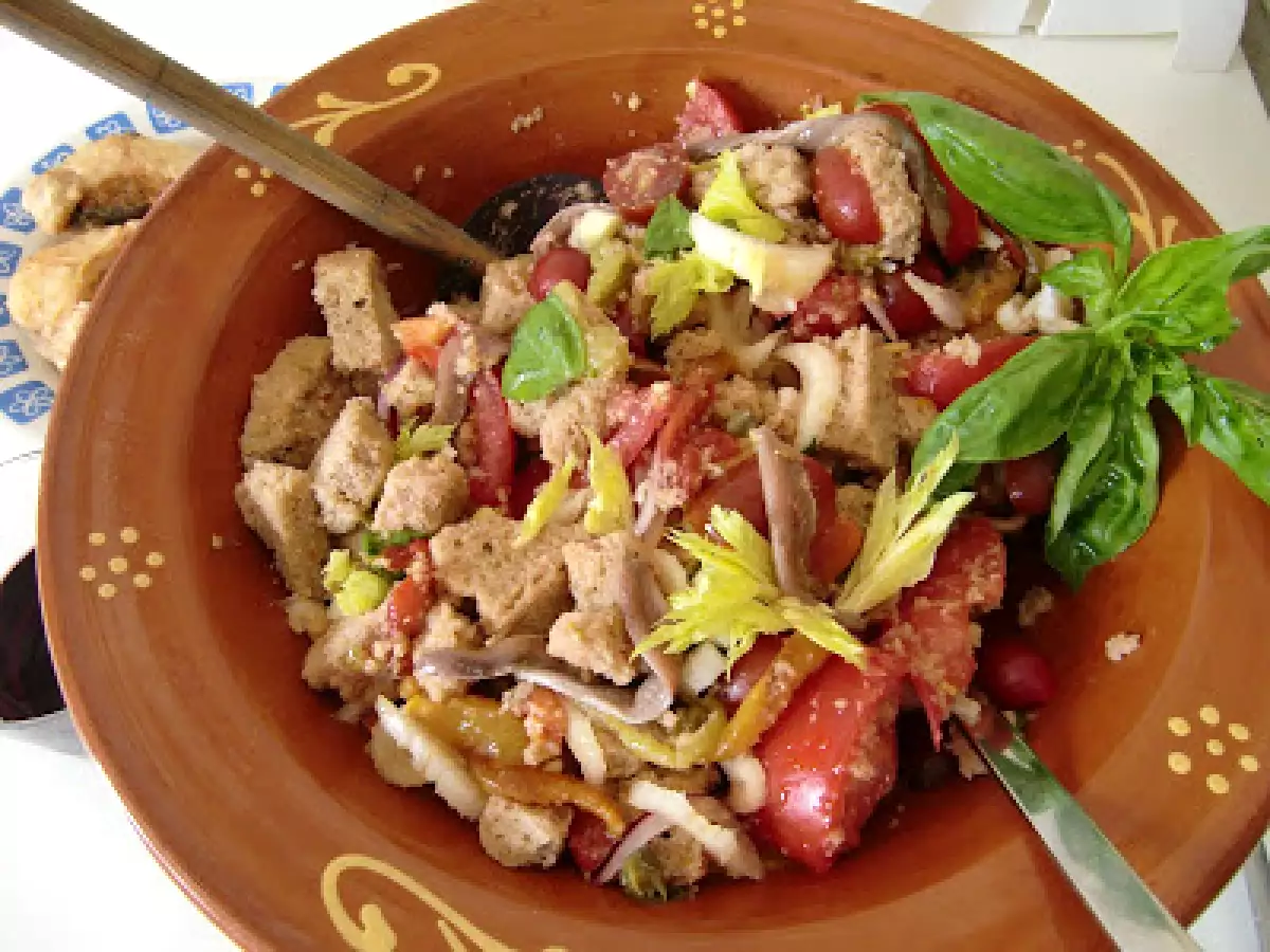Receta Ensalada panzanella de la toscana