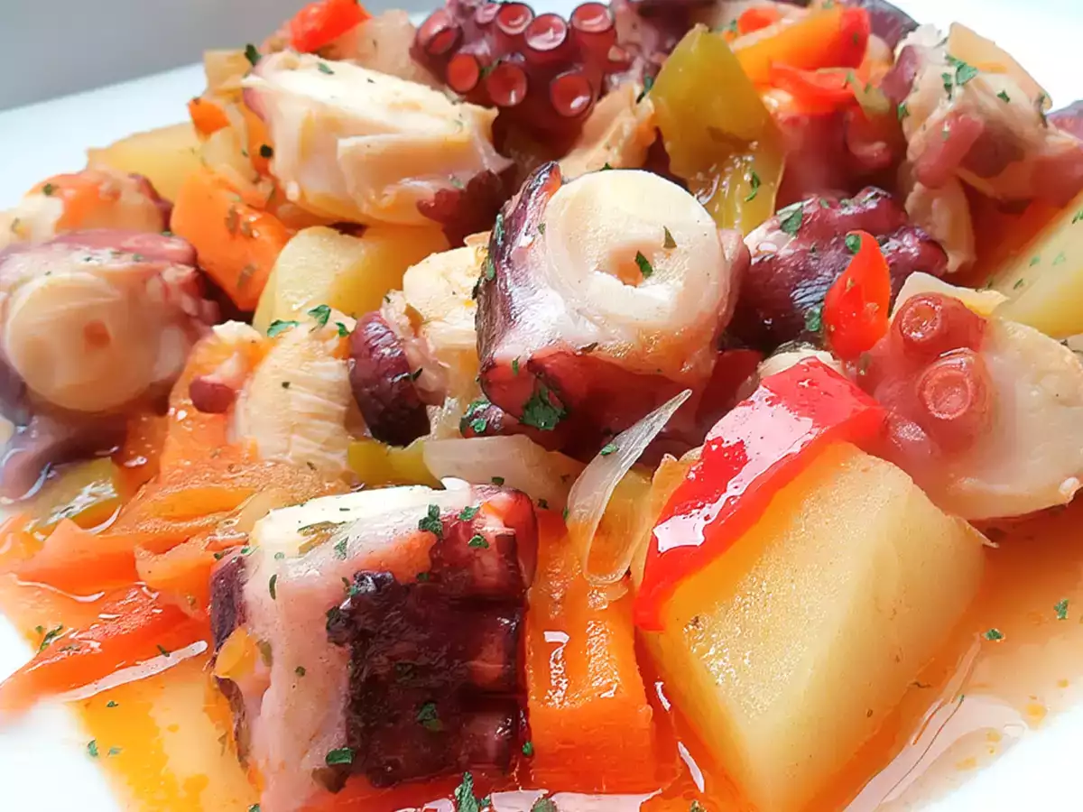 Receta Pulpo guisado a la gallega