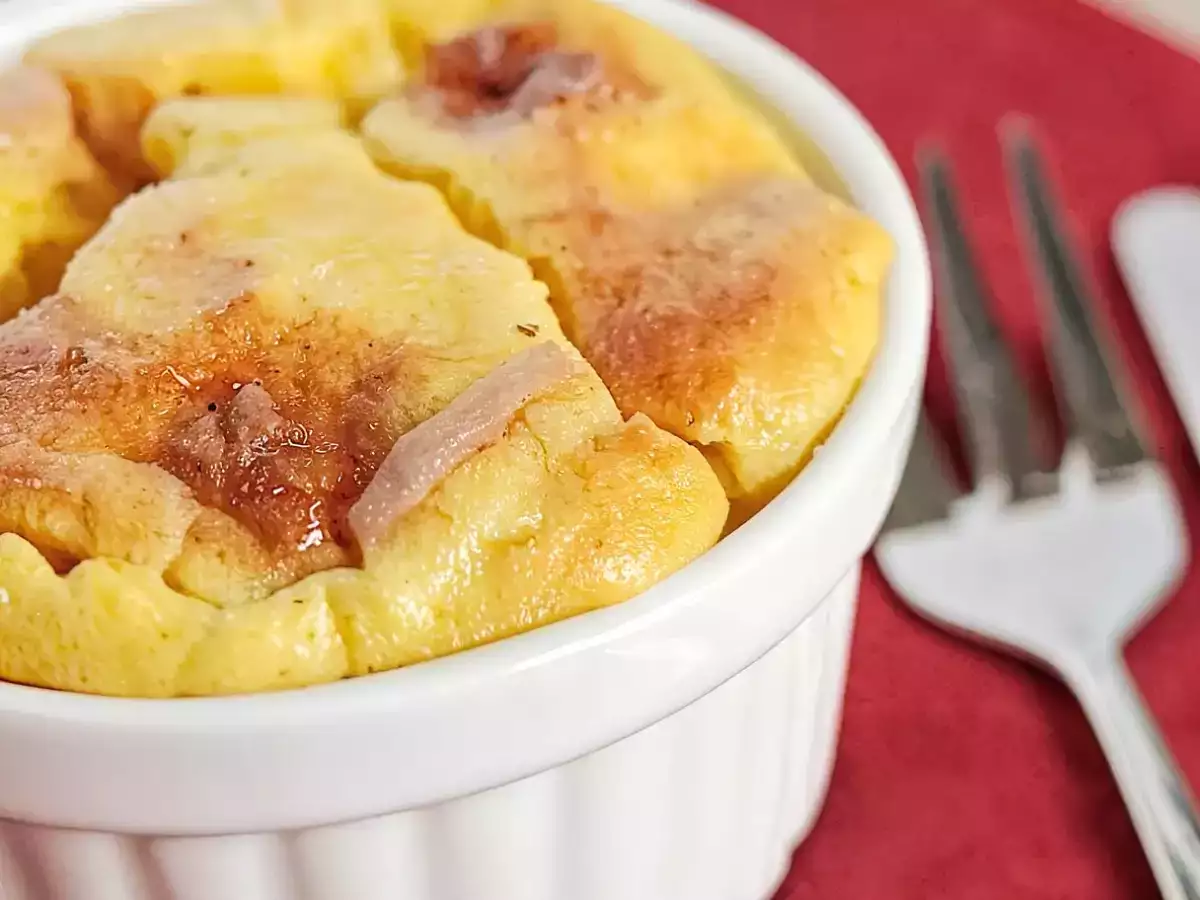 Receta Soufflé de coliflor y queso emmental