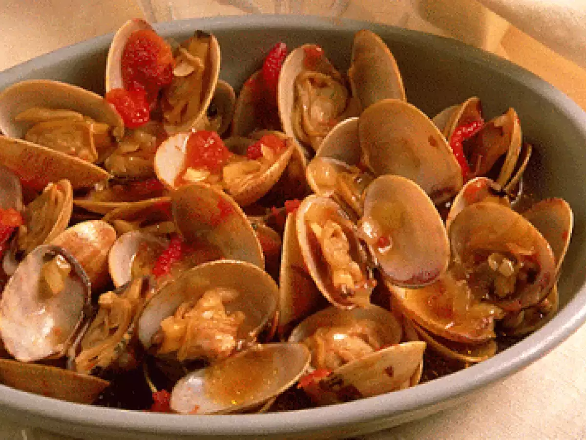Receta Almejas a la antigua