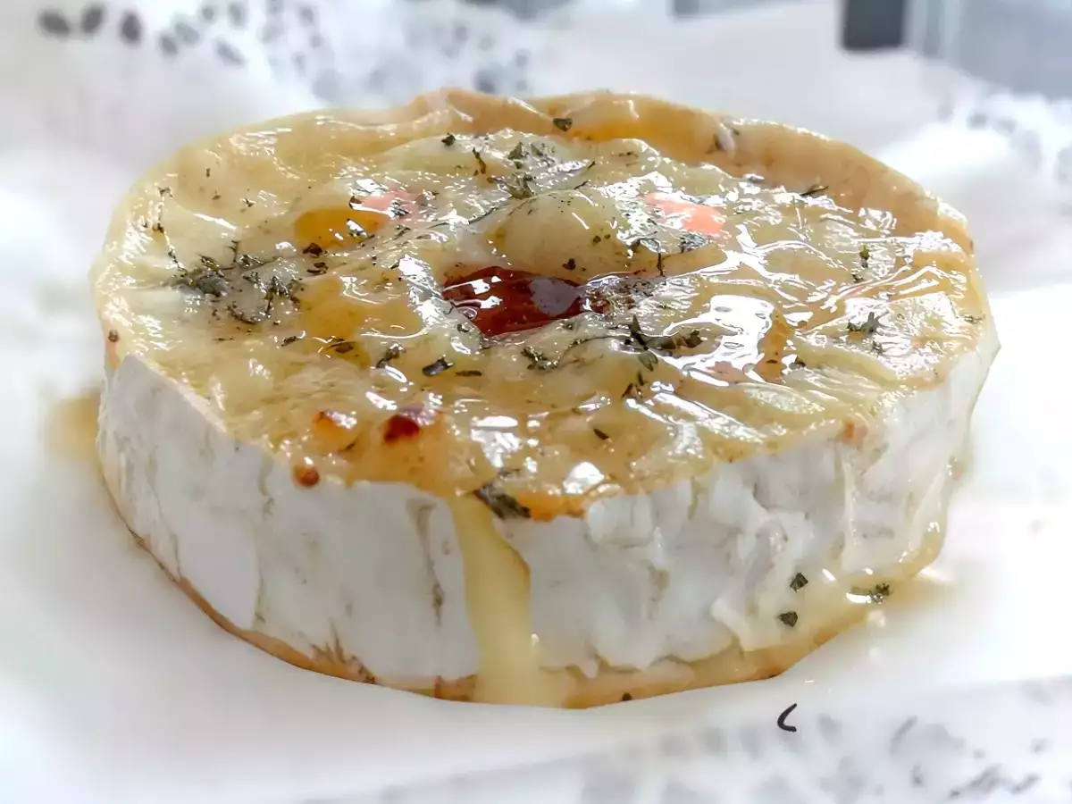 Receta Camembert al horno con miel y tomillo