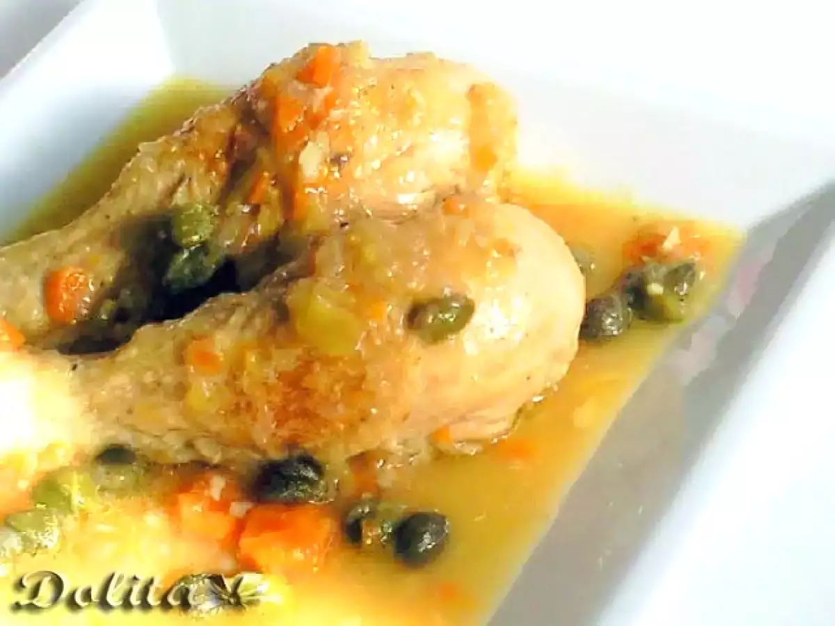 Receta Pollo con alcaparras