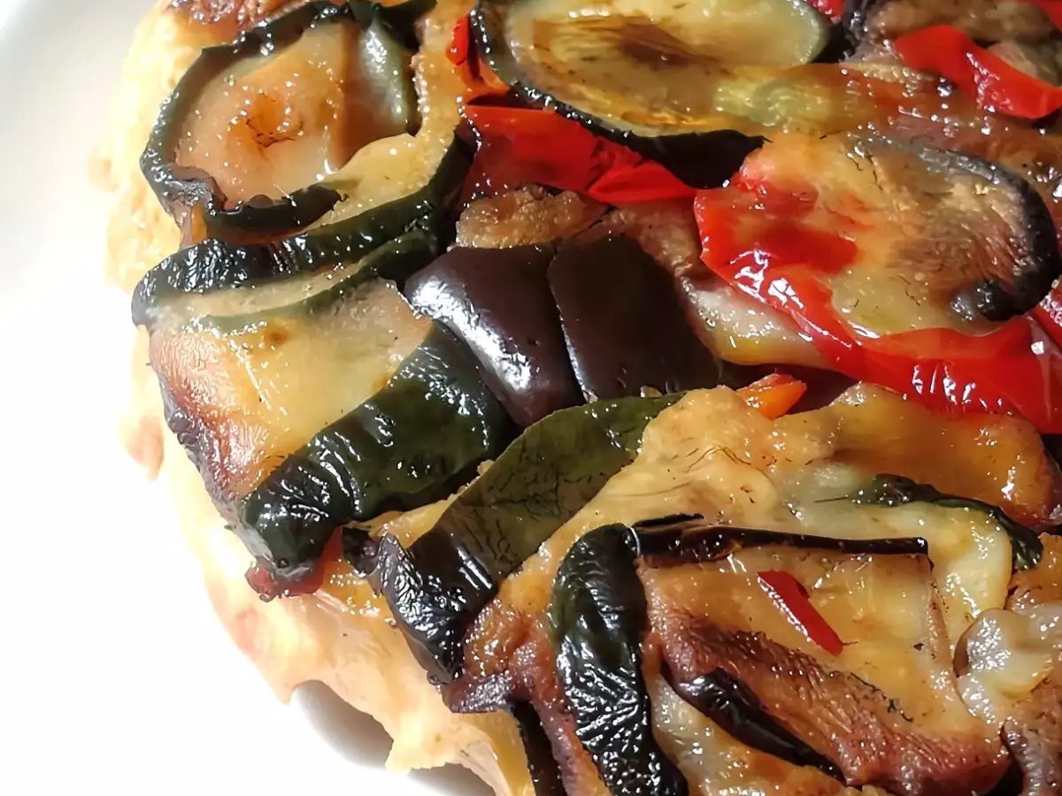 Receta Tarta tatin de verduras asadas