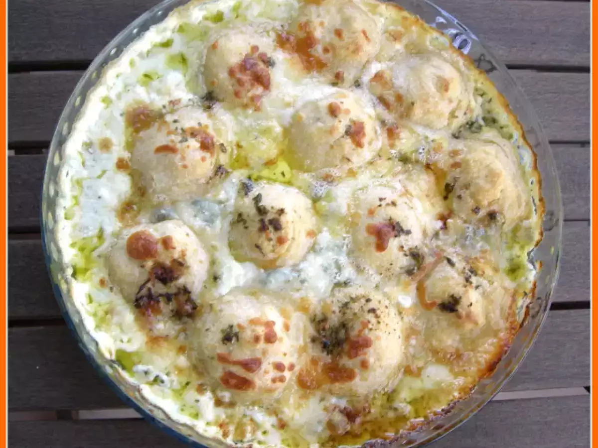 Receta Ñoquis de mozzarella y gorgonzola