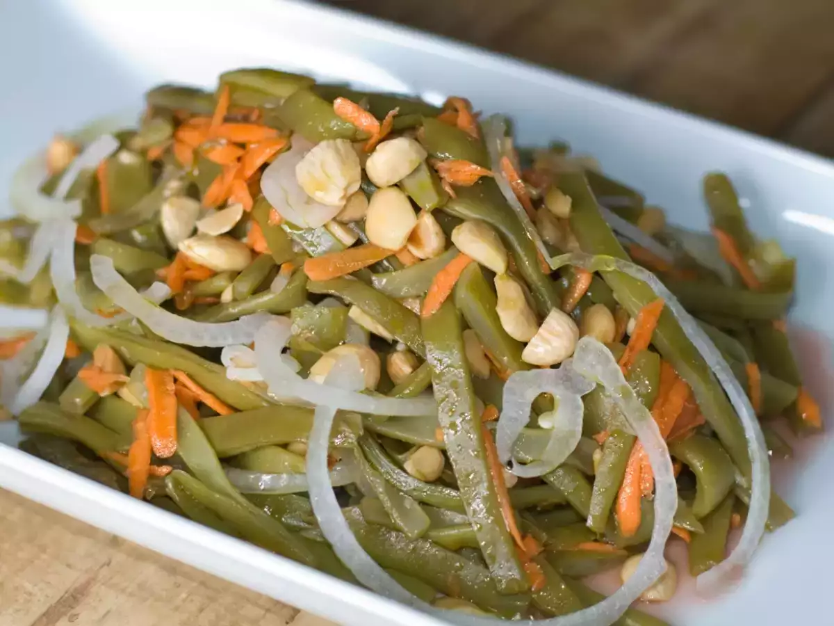 Receta Ensalada de judías verdes y almendras