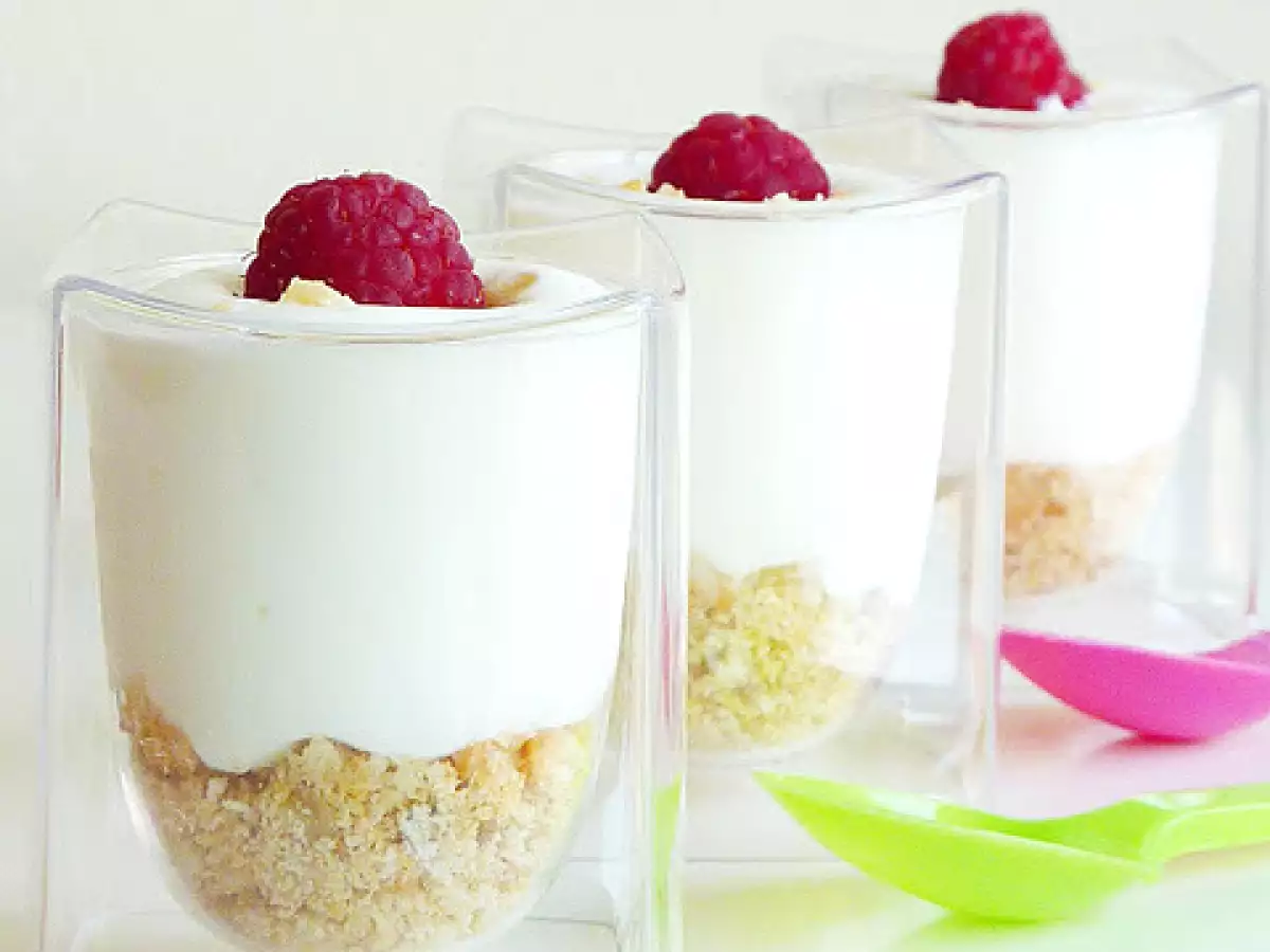 Receta Vasitos de yogur con nueces