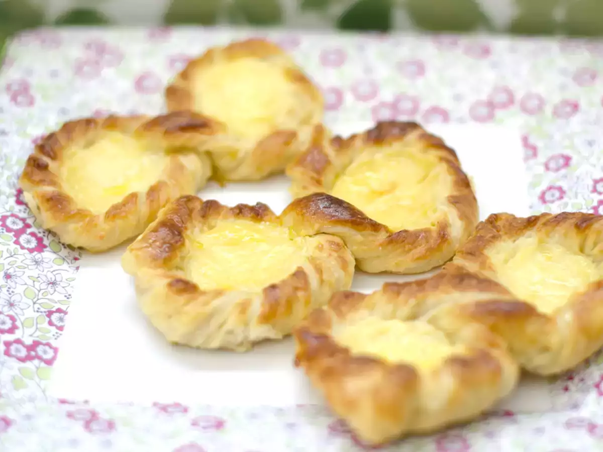 Receta Lazos de crema
