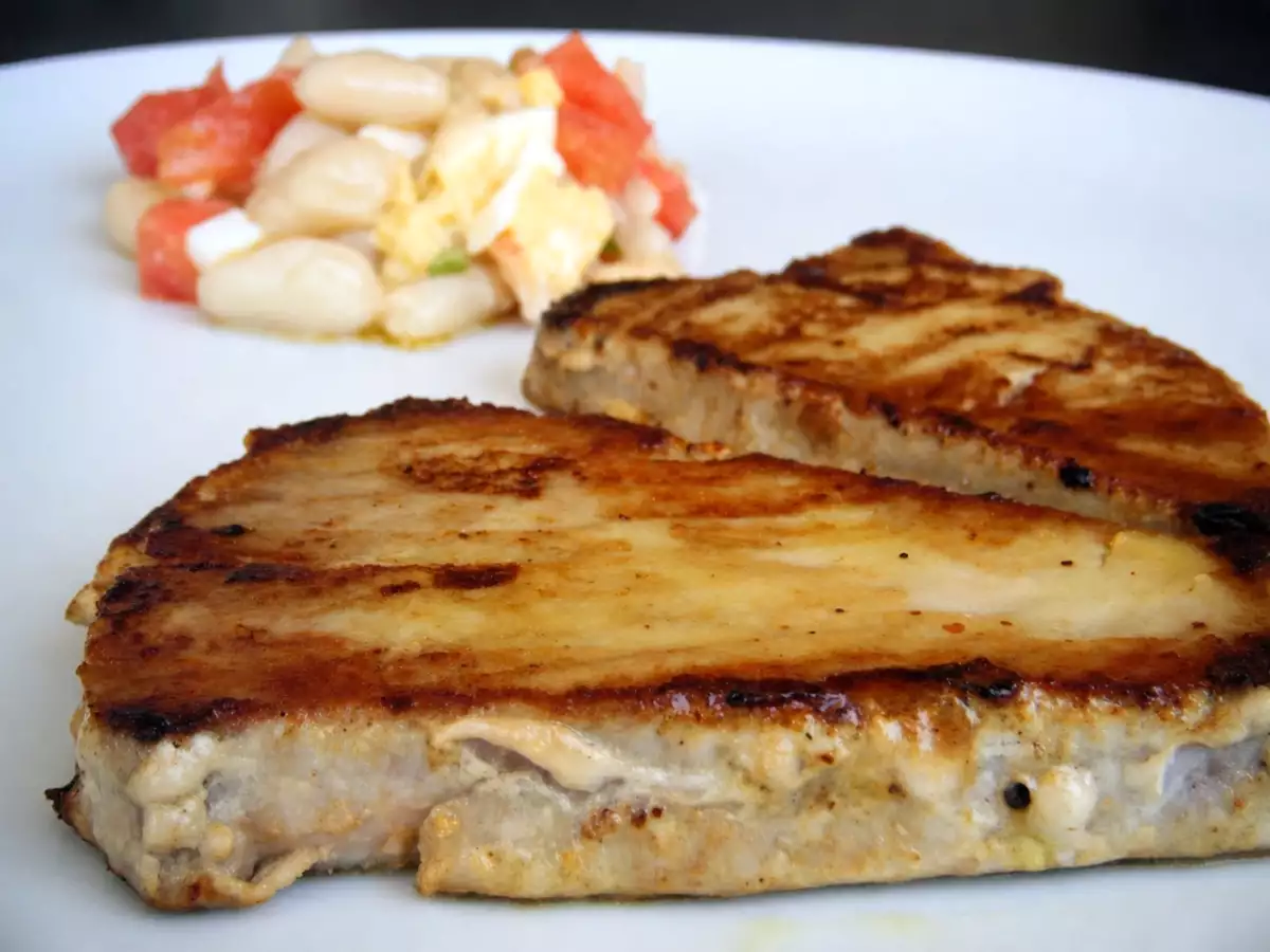 Receta Atún a la plancha al aroma de mostaza