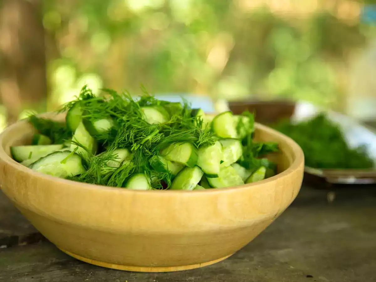 Receta Ensalada de pepino